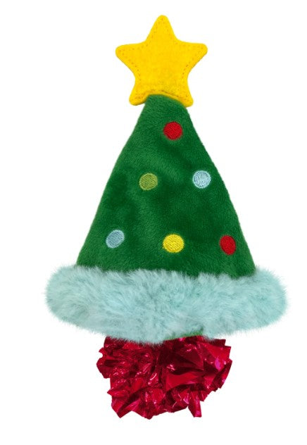 Kong Holiday Cat Toy Crackle Christmas Tree