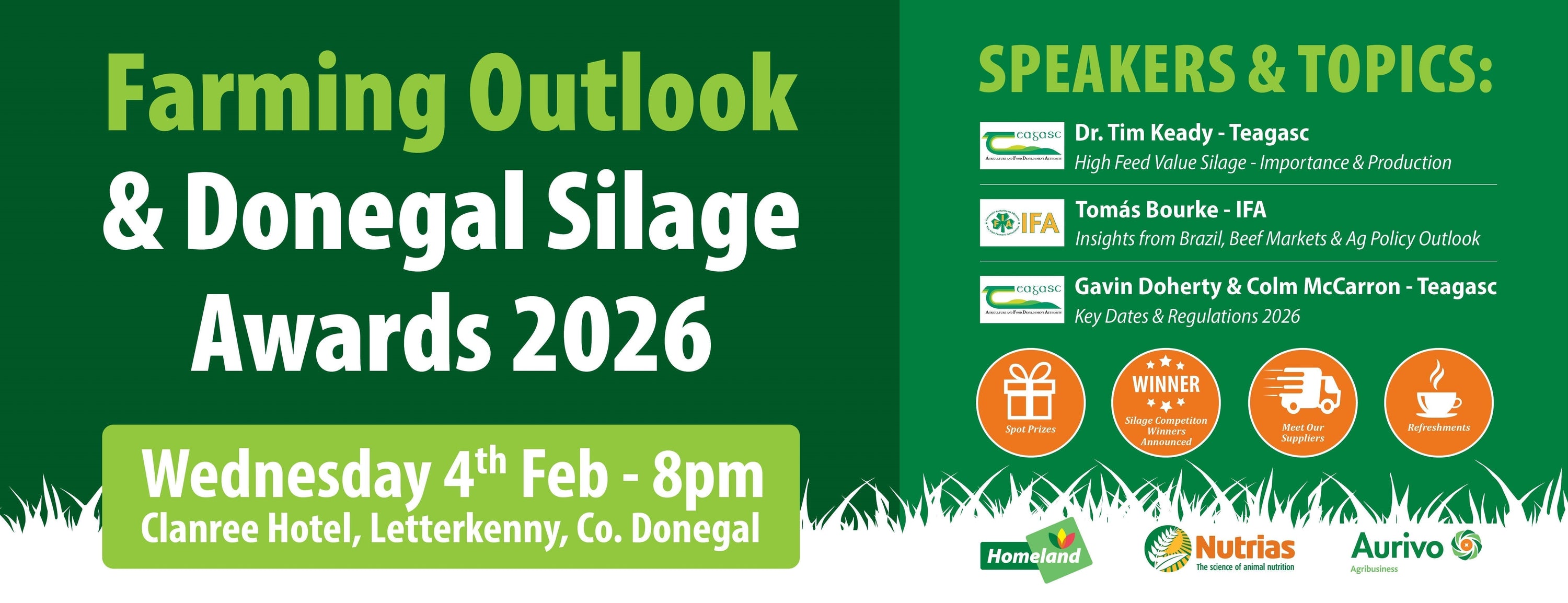 Upcoming Event: Farming Outlook & Donegal Silage Awards 2026