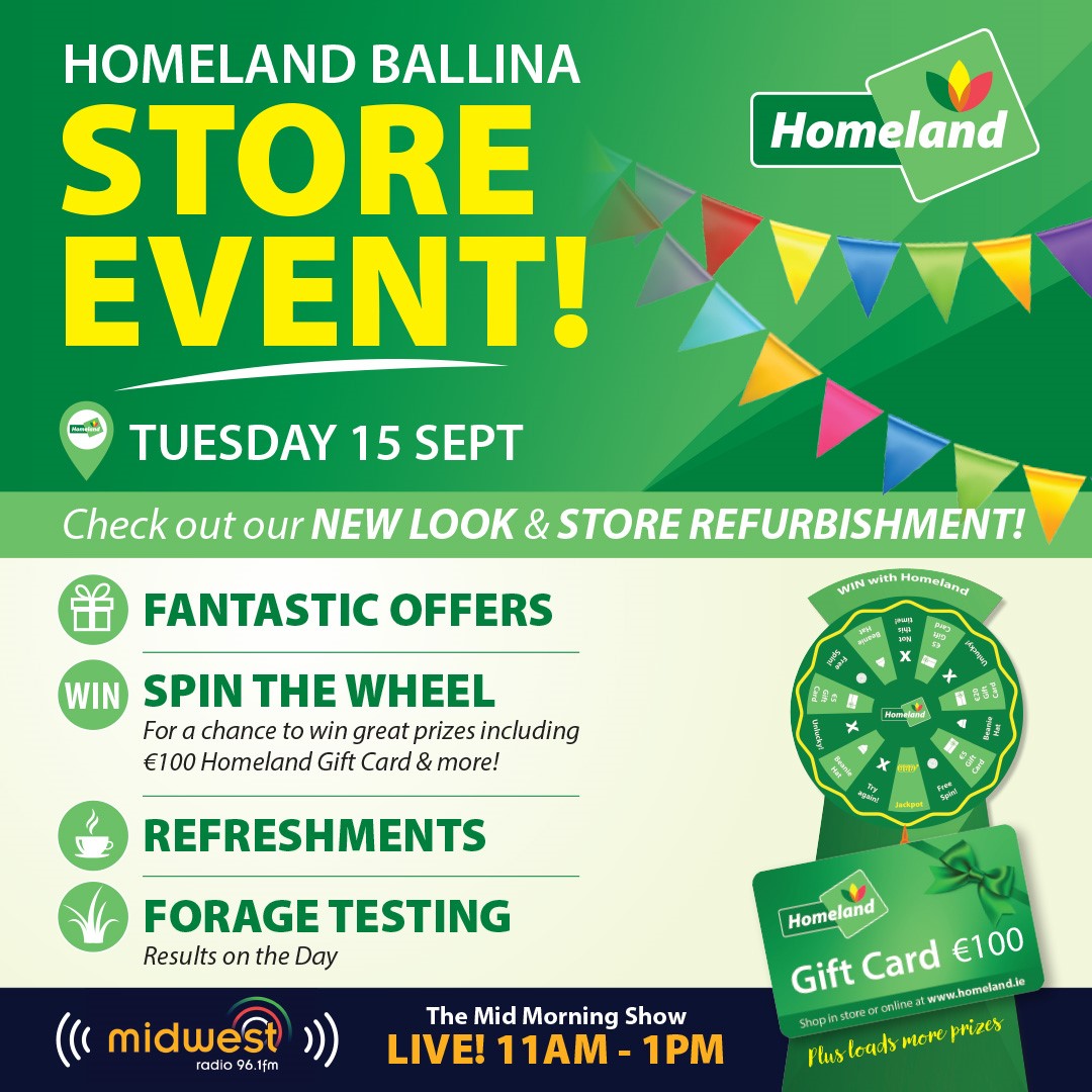 Upcoming Event: Homeland Ballina - Tues 15th Sept 2026
