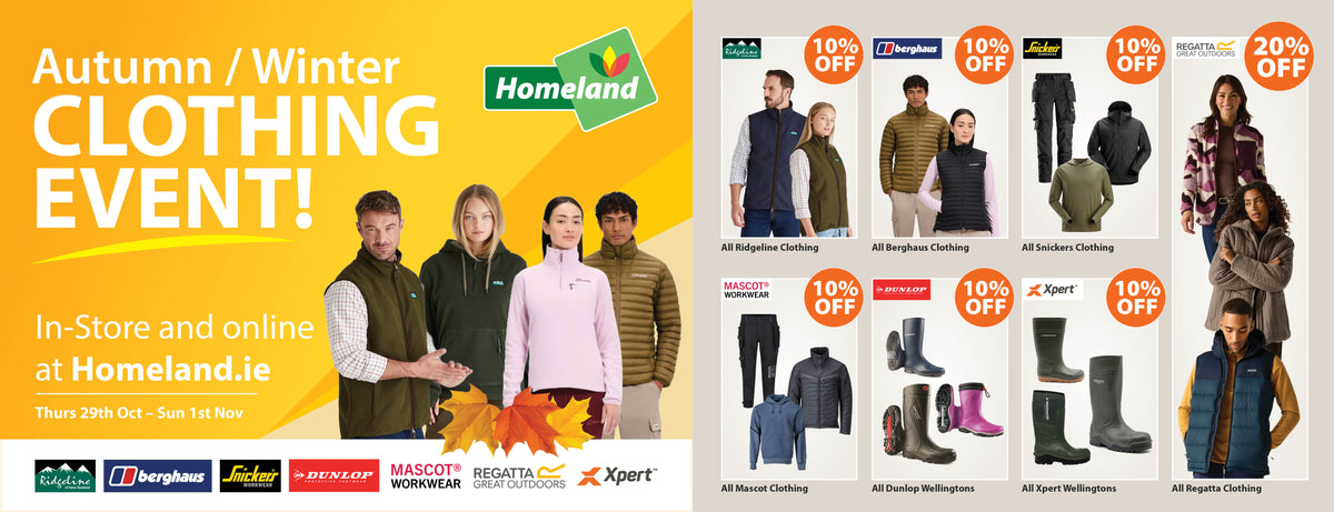 Clothing SALE 29th Oct - 1st Nov