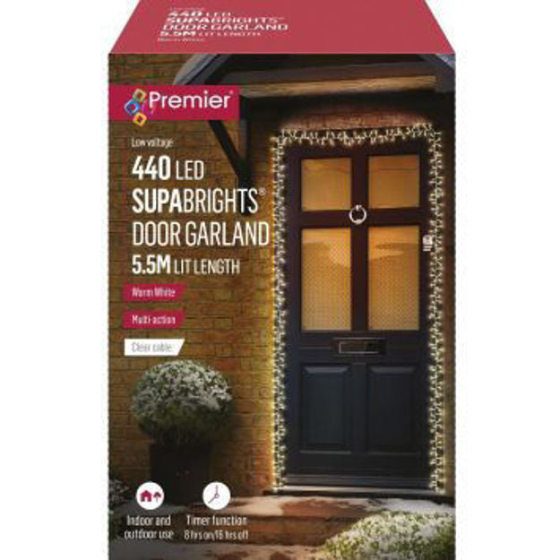 440L Supabright Door Garland - Warm White LED