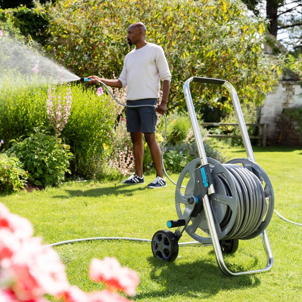 Flopro Metal HD Hose Cart Set with 50m Everyday Hose
