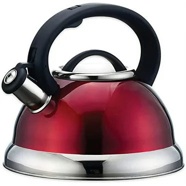 Steelux Whistling Kettle 2.7 Litre - Red