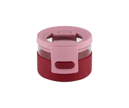Kilner On the Go 300ml Glass BWL - Pink/Burgandy