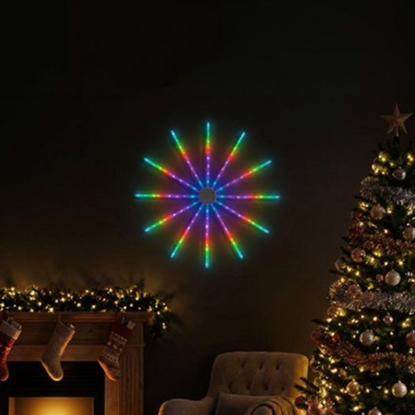 Digital Round Star with 72 LED Lights - 60cm