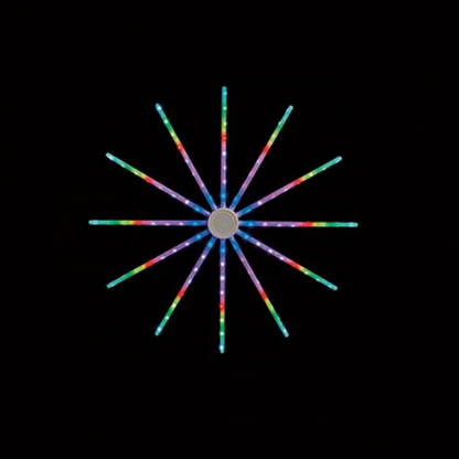 Digital Round Star with 72 LED Lights - 60cm