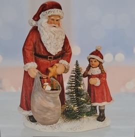 18cm Santa LED Ornament