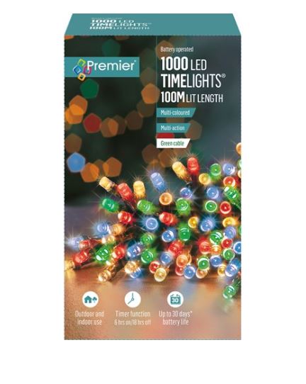 1000 Led Timelights - Multi Coloured