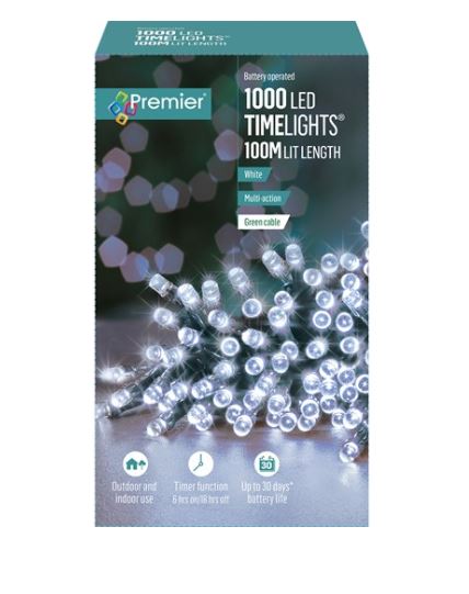 1000 Led Timelights - White