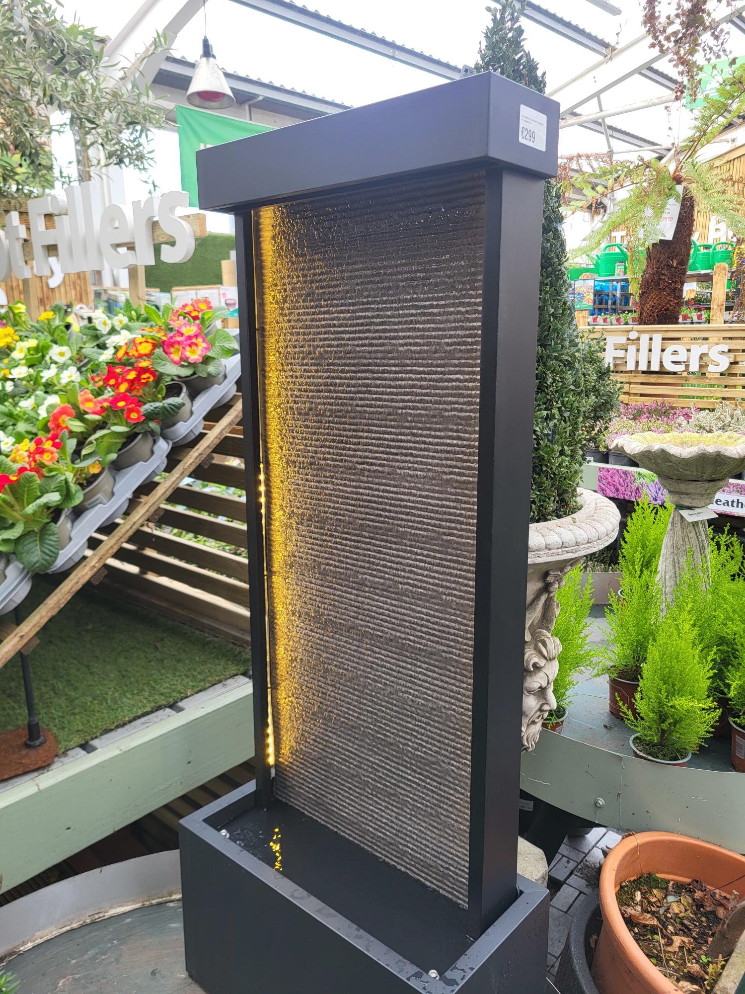 LED Rippled Water Feature