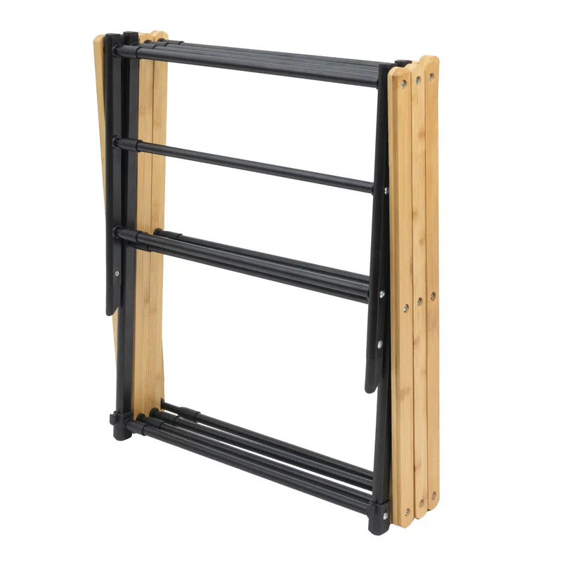 Extendable Bamboo 3 Tier Clothes Airer - 8m