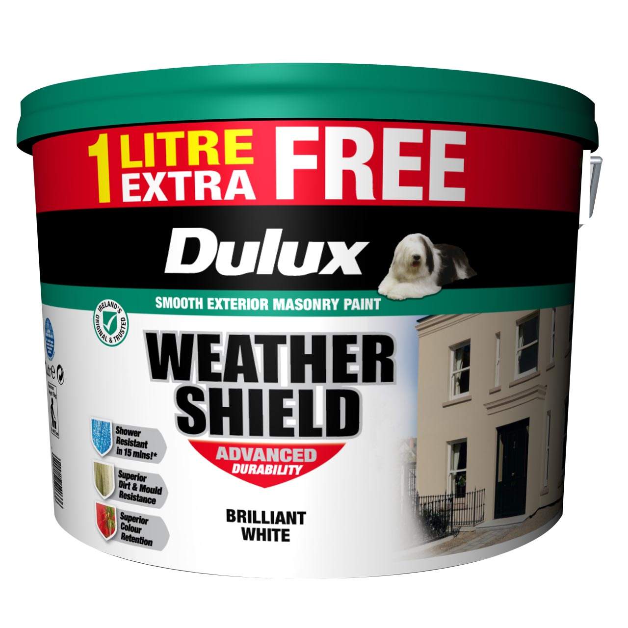 Dulux Weathershield Paint White - 10L