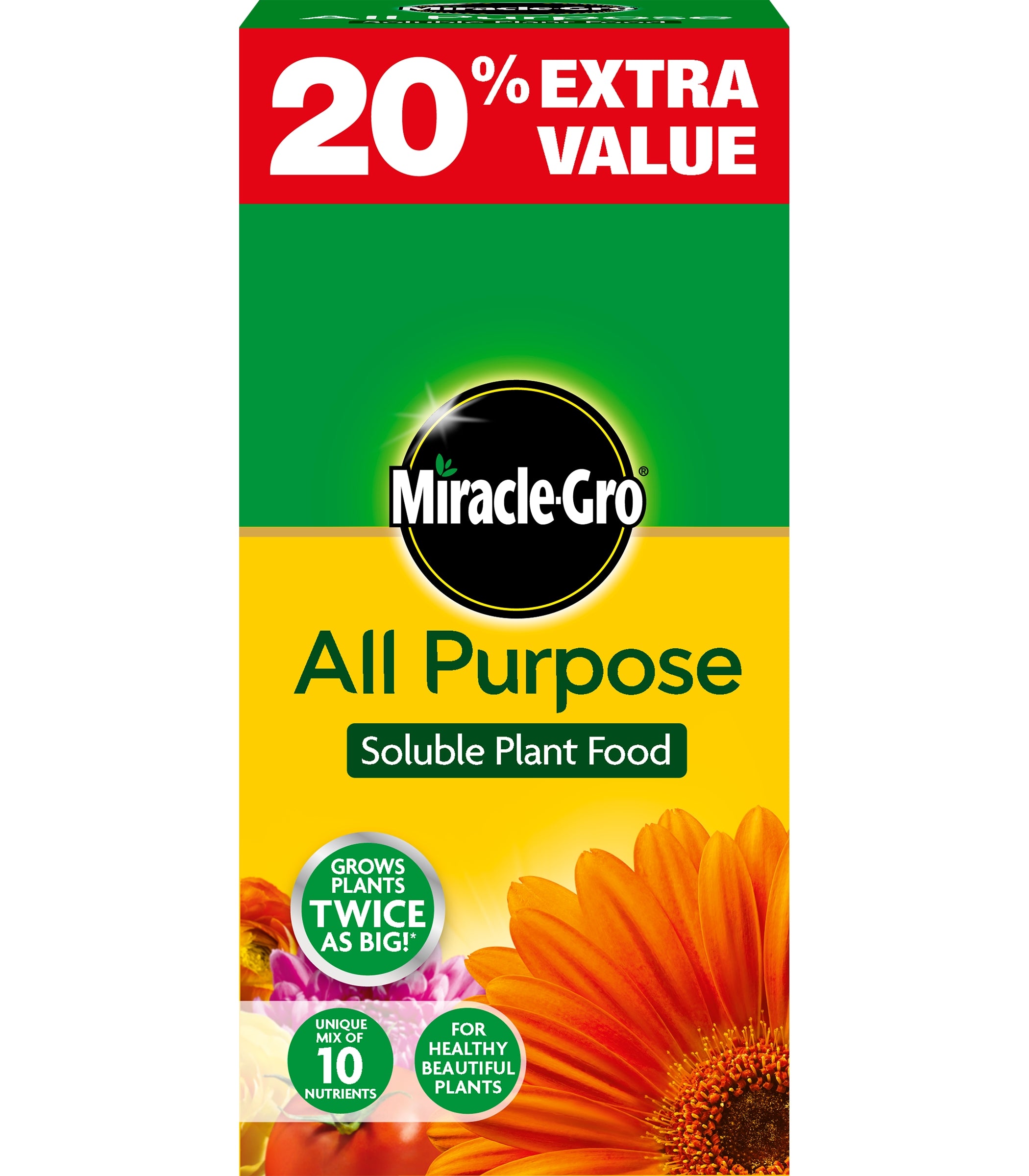 Miracle-Gro All Purpose Plant Food 1kg + 20% Free