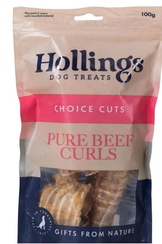 Hollings Beef Curls 100g