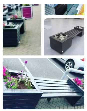 Corrib Planter Bench