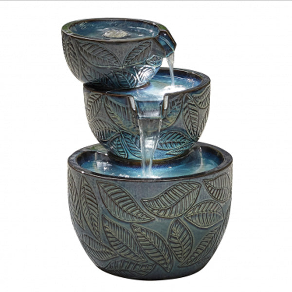 Kelkay Fossil Leaf LED Water Feature