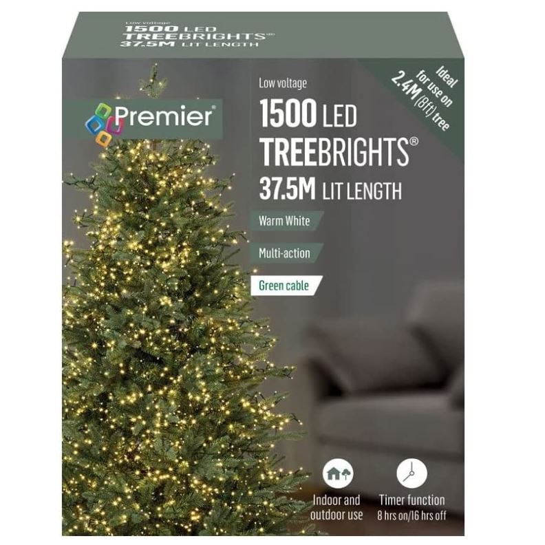 1500 Led Mul-act Treebrights Timer - Warm White