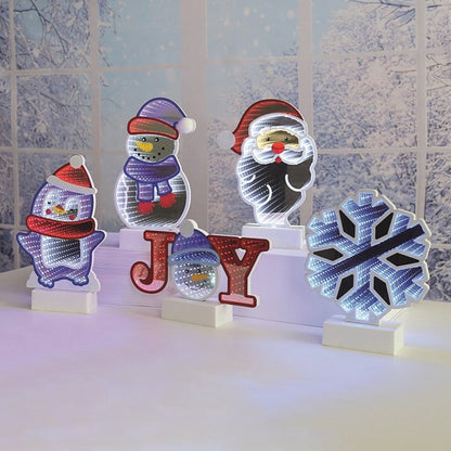 LED Infinity Santa 18x26cm