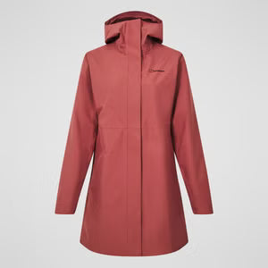 Berghaus Omeara Long Waterproof Jacket - Red