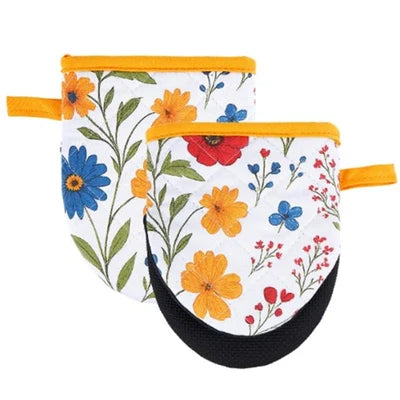 Steelex Wild Flowers Oven Mitt - Set of 2