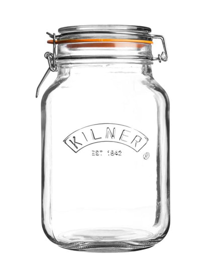 Kilner Clip Top Square Jar 2 Litre