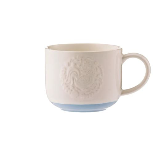Mason Cash Folk Farmyard Cockerel Blue Mug