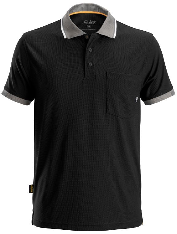 Snickers 37.5® Tech Short Sleeve Polo Shirt -  Black