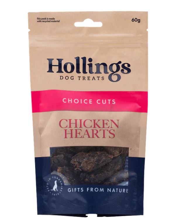 Hollings Chicken Hearts 60g