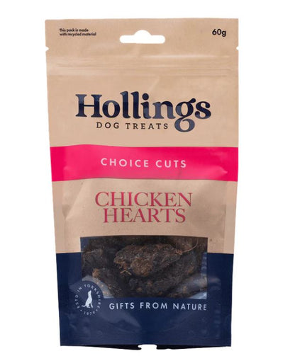 Hollings Chicken Hearts 60g