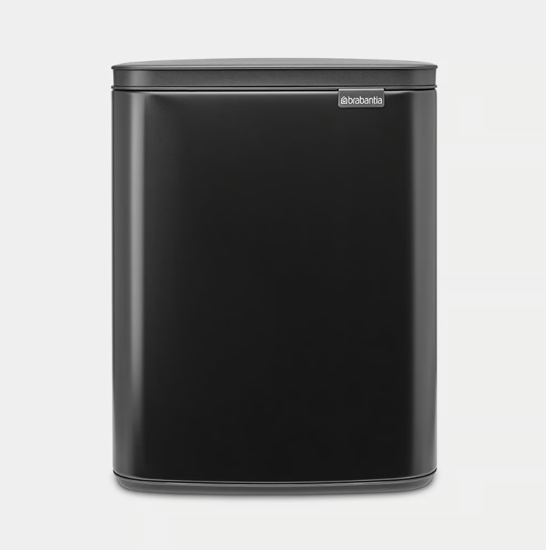 Brabantia Bo waste Bin Matt Black -12L