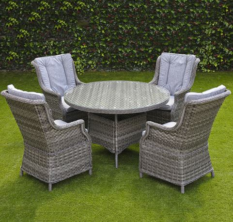 Amalfi 4 Seater Outdoor Dining Set