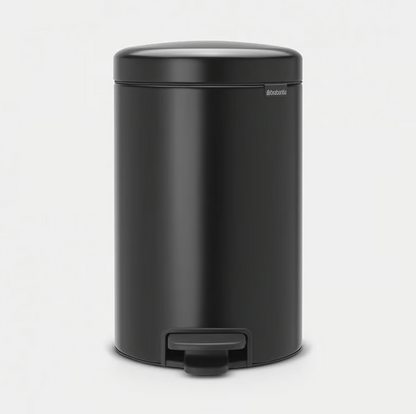 Brabantia Newclon Pedal Bin Matt Black -12L