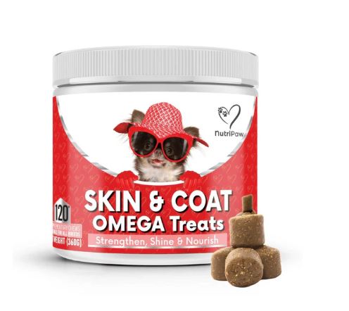 NutriPaw Skin & Coat Omega Treats 120 Chews