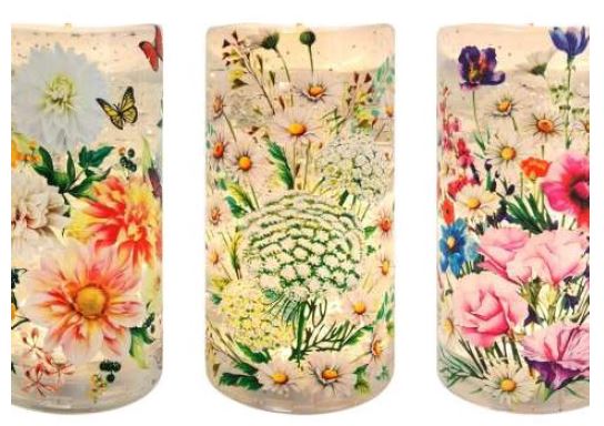 LED Candle Spinner 15cm 3 Assorted