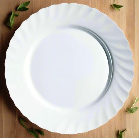 White Dinner Plate 10.5" - Trianon - Luminarc
