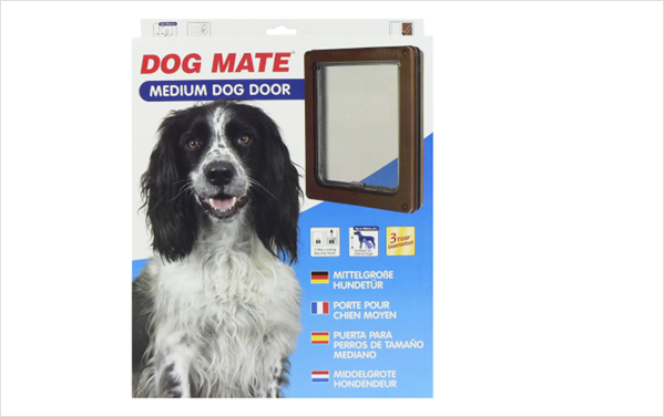 Dog Door Medium Brown