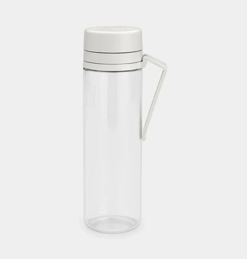Brabantia Make &amp; Take Water Bottle with Strainer - Light Grey