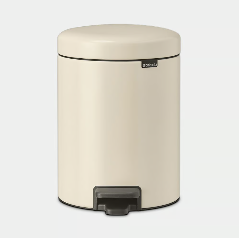 Brabantia New lcon Pedal Bin Soft Beige -5L