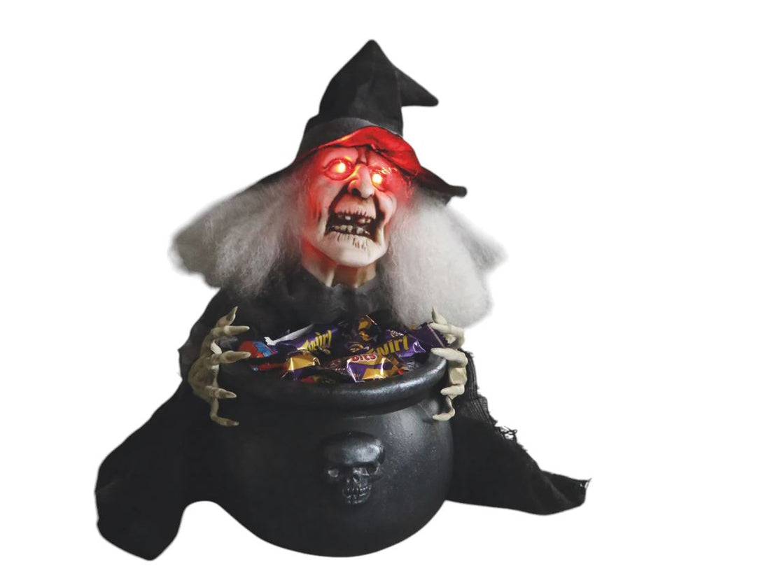 LED Animated Witch Bowl - 38cm