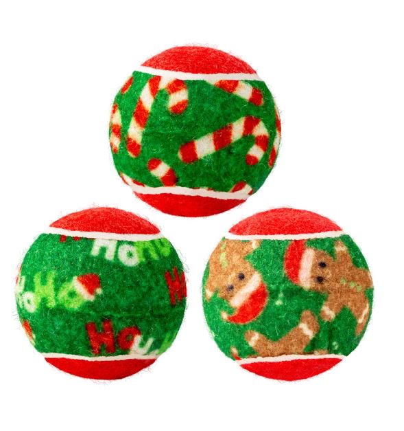 KONG Holiday SqueakAir Balls 6 Pack - Medium
