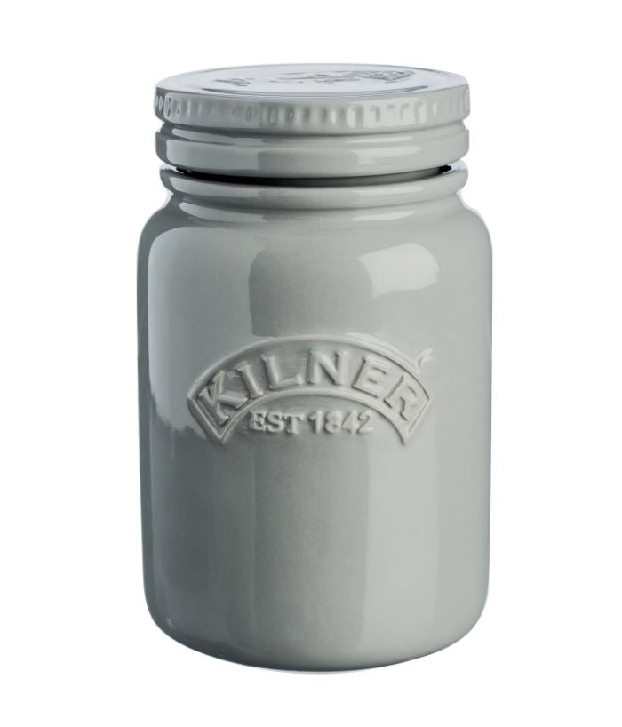 Kilner Ceramic Push Top Storage Jar Morning Mist 600ml