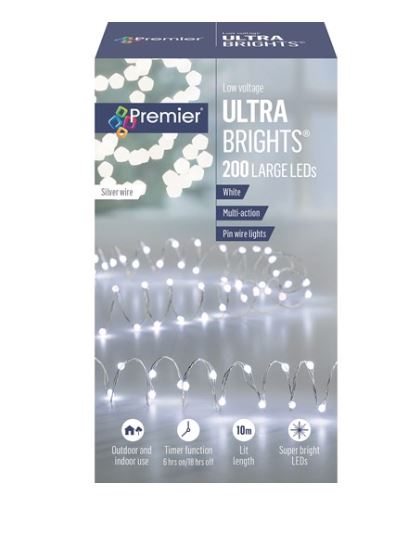 200 Low Voltage Led Mul-act Ultrabright Time White
