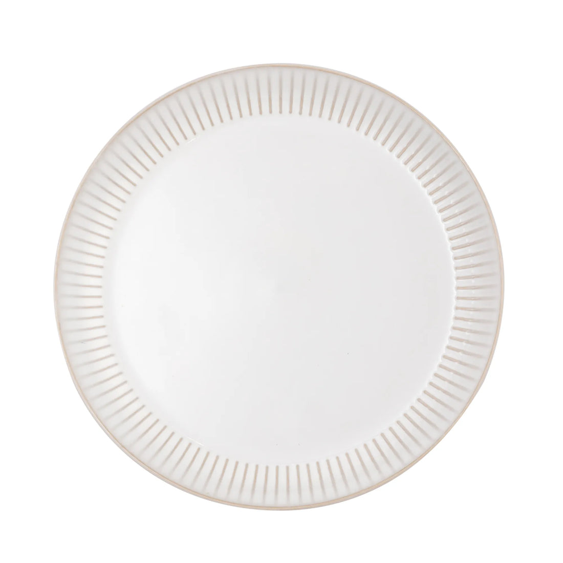 Mason Cash Reactive Ridge White Dinner Plate