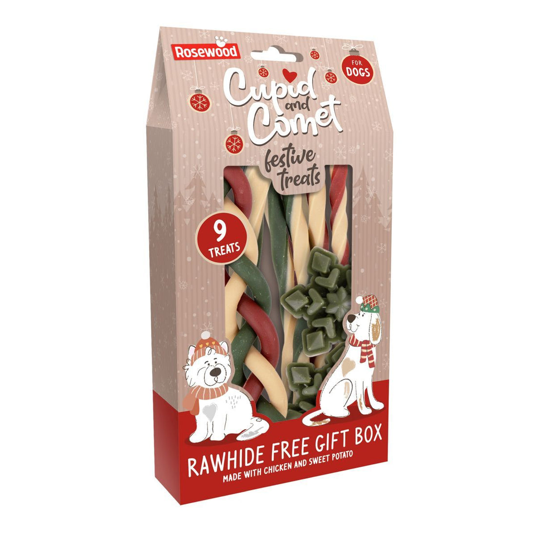 Cupid & Comet Rawhide Free Gift Box - Dog Treats - 280g
