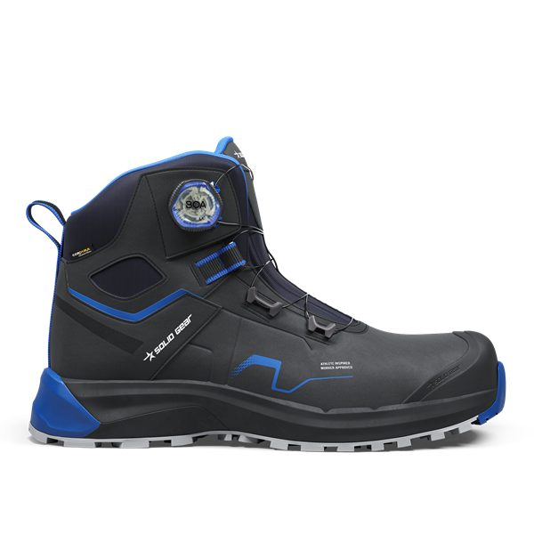 Snickers Solid Gear Sonar Mid Safety Shoe - Black/Blue