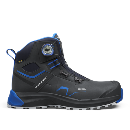 Snickers Solid Gear Sonar Mid Safety Shoe - Black/Blue