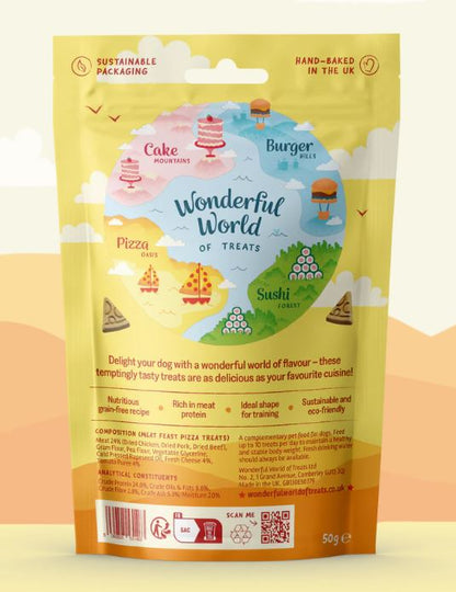 Wonderful World Pizza Meat Feast Treats 50g