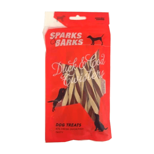 Cod &amp; Duck Twist Dog Treats 60g