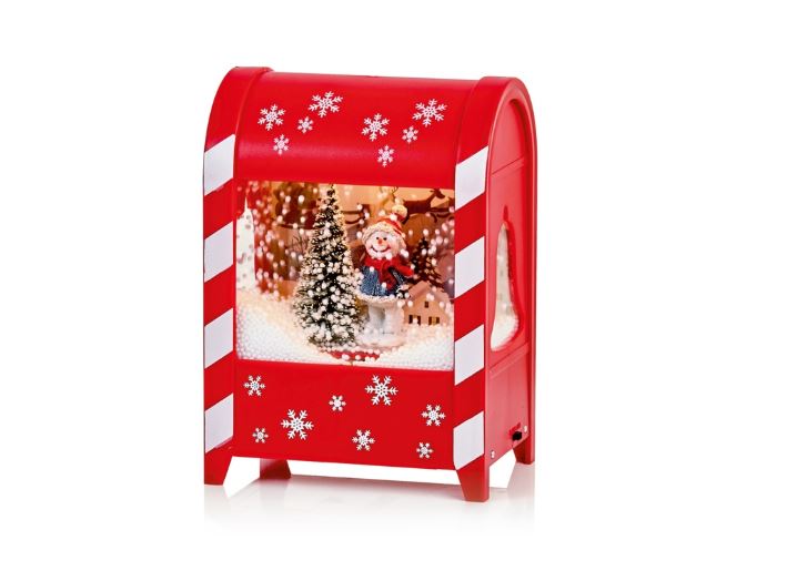 19cm Battery Operated Lit Musical Mail Box Snowblower 2 Assorted (1 Item Only)