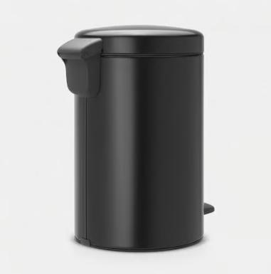 Brabantia Newclon Pedal Bin Matt Black -12L